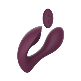 Vibrator za dvostruku stimulaciju u rubin boji 22096-2